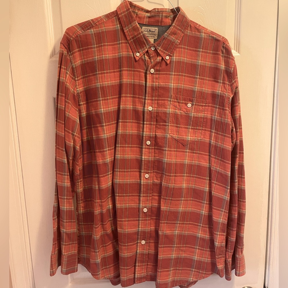 L.L.Bean XL Fitted Flannel